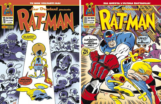 Rat-Man 76-81 Rat-Man 76-81<br>le copertine dei due albi<br><i>(c) 2010 Panini Comics</i>