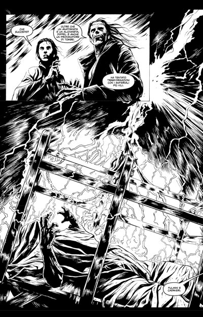 Tavola tratta da Frankenstein's Womb<br>disegni di Marek Oleksicki<br><i>(c) 2010 Edizioni BD</i>