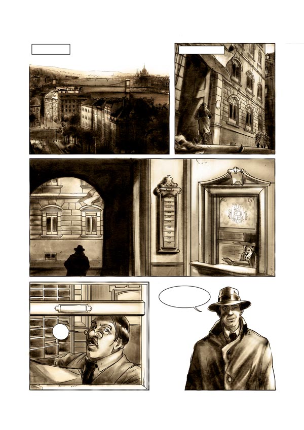 Giorgio Perlasca. Un uomo comune - Tavola 15<br>disegni di Ennio Bufi, colori di Mirka Andolfo<br><i>(c) 2011 ReNoir</i>