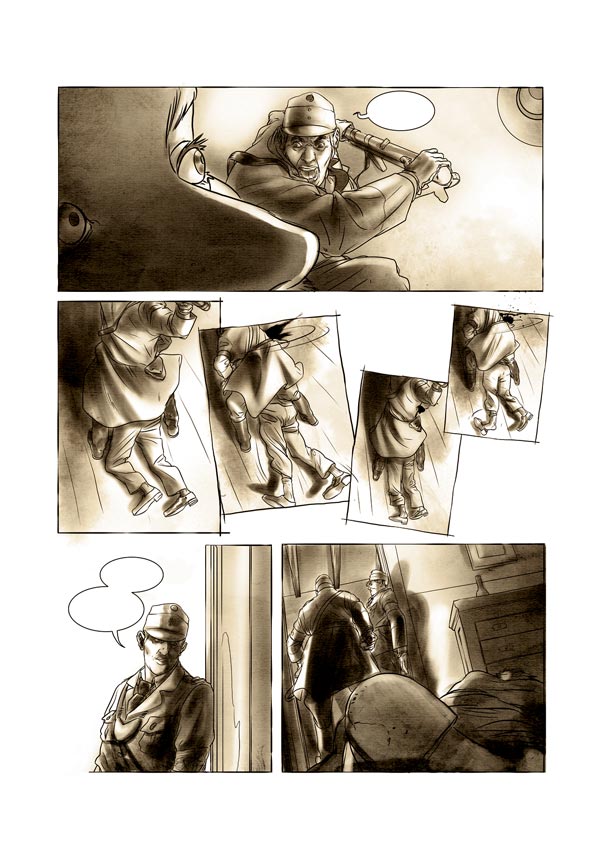 Giorgio Perlasca. Un uomo comune - Tavola 31<br>disegni di Ennio Bufi, colori di Mirka Andolfo<br><i>(c) 2011 ReNoir</i>