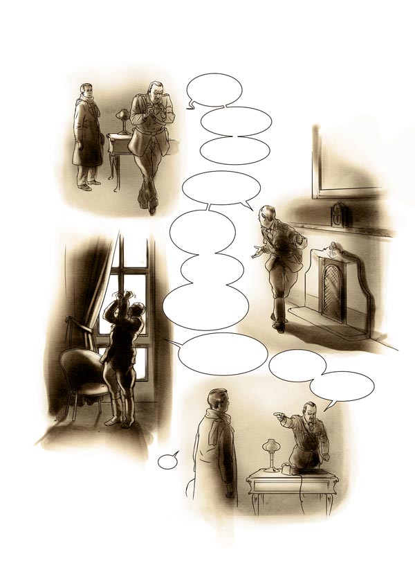 Giorgio Perlasca. Un uomo comune - Tavola 35<br>disegni di Ennio Bufi, colori di Mirka Andolfo<br><i>(c) 2011 ReNoir</i>