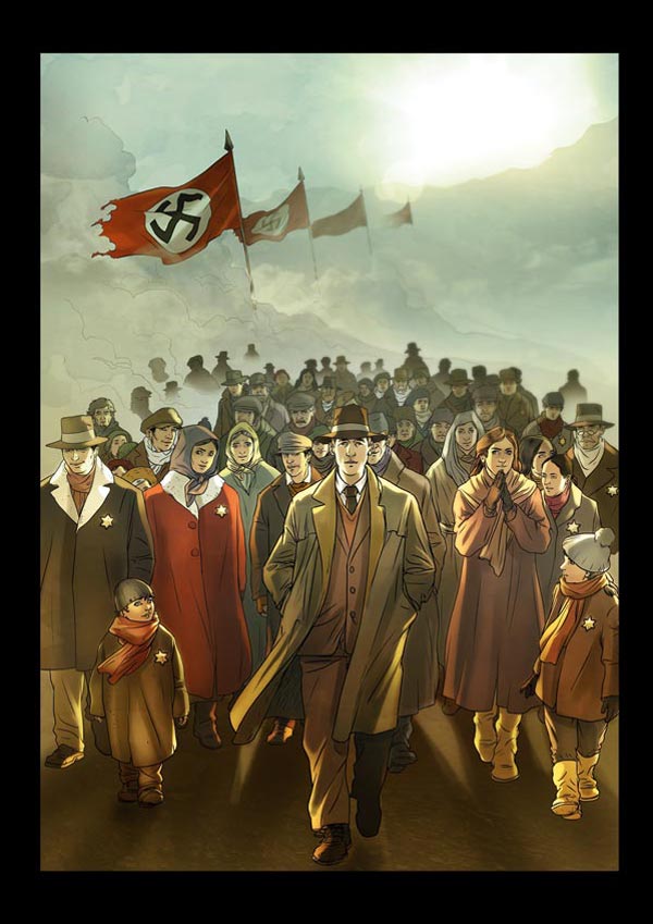 Cover Giorgio Perlasca. Un uomo comune<br>disegni di Ennio Bufi, colori di Mirka Andolfo<br><i>(c) 2011 ReNoir</i>