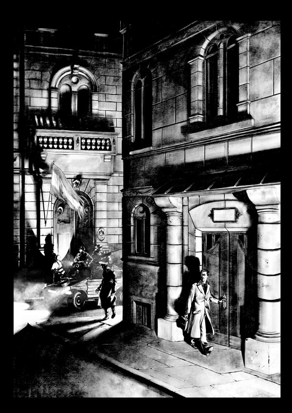 Giorgio Perlasca. Un uomo comune - Cover Retro<br>disegni di Ennio Bufi<br><i>(c) 2011 ReNoir</i>