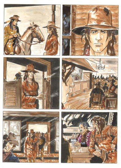 Tavola tratta da Than Dai cartonato numero 4<br>disegni e colori di Marco Boselli<br><i>(c) 2011 Salvatore Taormina</i>