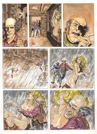 Tavola tratta da Than Dai cartonato numero 4<br>disegni e colori di Marco Boselli<br><i>(c) 2011 Salvatore Taormina</i>