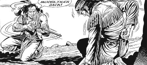 Machero!<br>Almanacco del West 2011, pag.109 - disegni di Giacomo Danubio<br><i>(c) 2011 Sergio Bonelli Editore</i>