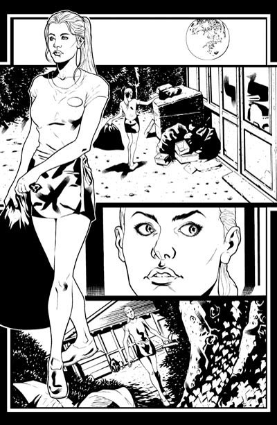 Tavola tratta da True Blood: Dal tramonto all’alba<br>disegni di David Messina, chine di Gaetano Carlucci & David Messina<br><i>(c) 2011 Panini Comics</i>