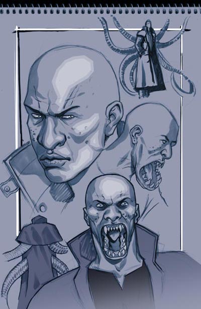 Studio Personaggi: Ted<br>disegni di David Messina<br><i>(c) 2011 Panini Comics</i>