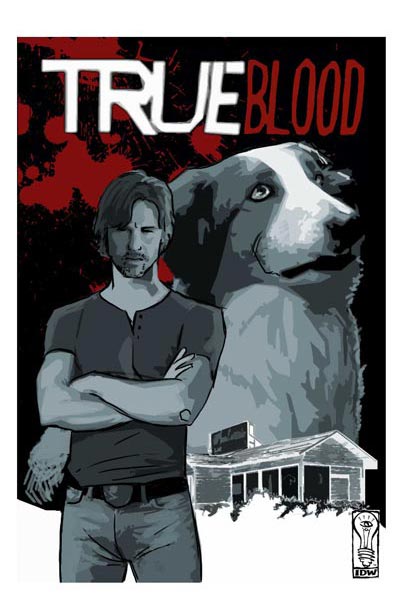 Sketch Cover True Blood #2 edizione USA<br>disegni di David Messina<br><i>(c) 2011 IDW</i>