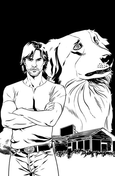Cover Bianco & Nero True Blood #2 edizione USA<br>disegni di David Messina, chine di Gaetano Carlucci & David Messina<br><i>(c) 2011 IDW</i>