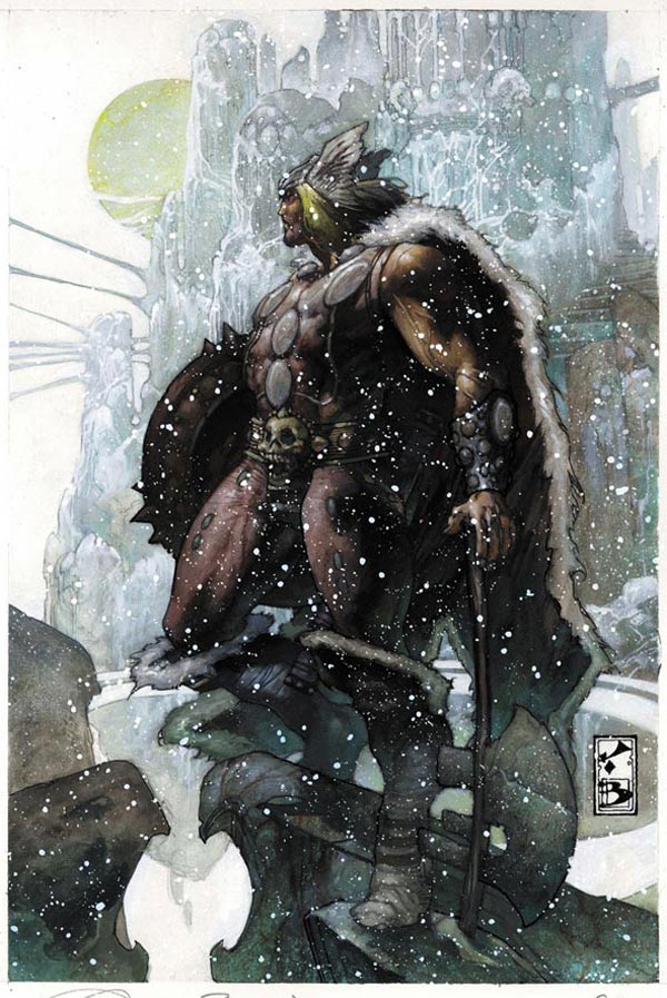 Cover USA #5 Thor: per Asgard Cover USA #5 Thor: per Asgard<br>disegni di Simone Bianchi, colori di Simone Peruzzi<br><i>(c) TM & © 2011 MARVEL Edizione italiana: Panini S.p.A.</i>