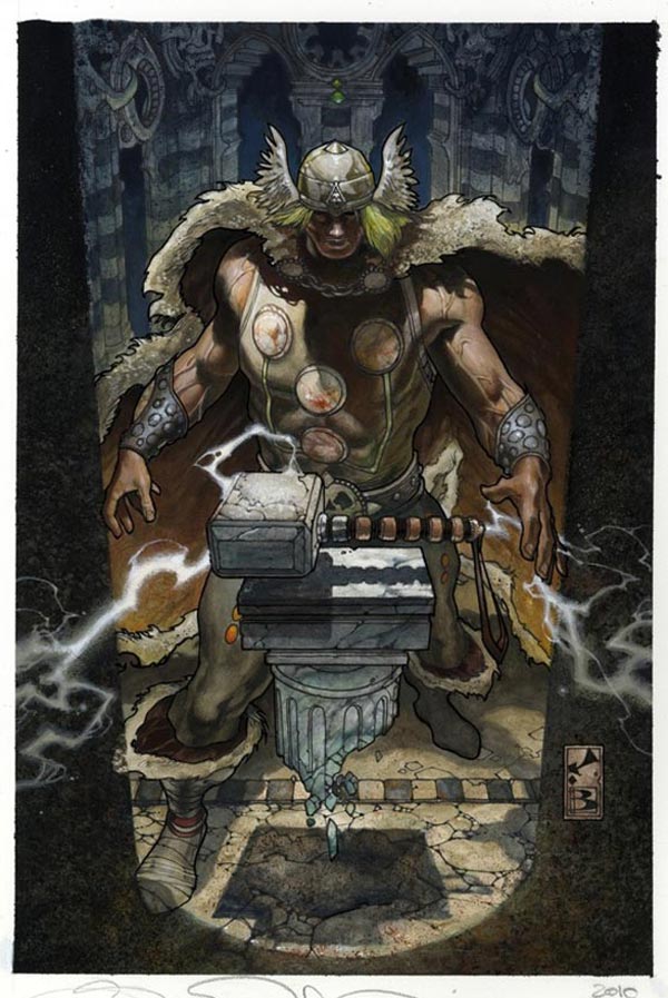 Cover USA #6 Thor: per Asgard Cover USA #6 Thor: per Asgard<br>disegni di Simone Bianchi, colori di Simone Peruzzi<br><i>(c) TM & © 2011 MARVEL Edizione italiana: Panini S.p.A.</i>