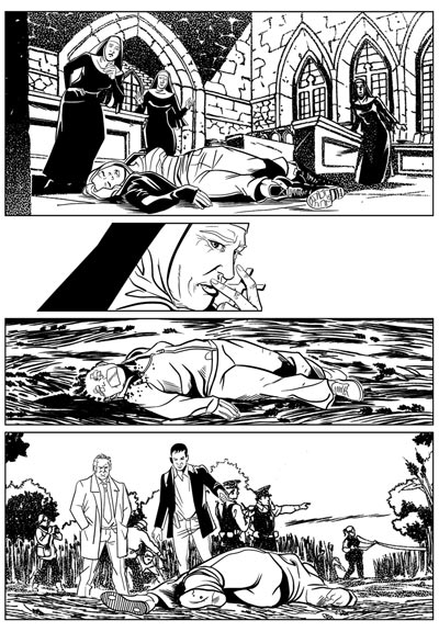 The Secret numero 1 - Tavola 25<br>matite di Michela Da Sacco e Daniele Statella, chine di Fabio Piacentini<br><i>(c) 2011 Giuseppe Di Bernardo & Edizioni Star Comics</i>