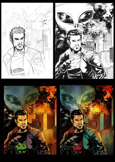 The Secret - Cover Numero 2 bozze<br>disegni di Emanuela Lupacchino<br><i>(c) 2011 Giuseppe Di Bernardo & Edizioni Star Comics</i>