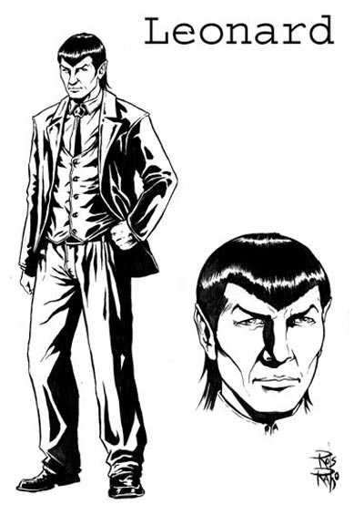 Studio Tecnologie: Leonard<br>disegni di Rosario Raho<br><i>(c) 2011 Giuseppe Di Bernardo & Edizioni Star Comics</i>