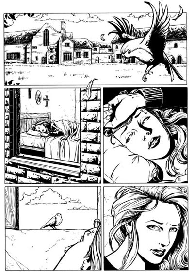 The Secret numero 2 - Tavola 3<br>disegni di Rosario Raho<br><i>(c) 2011 Giuseppe Di Bernardo & Edizioni Star Comics</i>