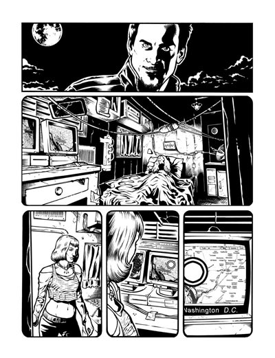 The Secret numero 3 - Tavola 4<br>disegni di Walter Trono<br><i>(c) 2011 Giuseppe Di Bernardo & Edizioni Star Comics</i>