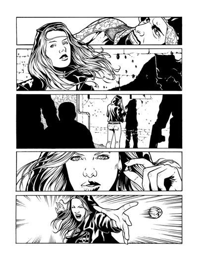 The Secret numero 3 - Tavola 29<br>disegni di Walter Trono<br><i>(c) 2011 Giuseppe Di Bernardo & Edizioni Star Comics</i>