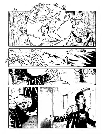 The Secret numero 3 - Tavola 35<br>disegni di Walter Trono<br><i>(c) 2011 Giuseppe Di Bernardo & Edizioni Star Comics</i>