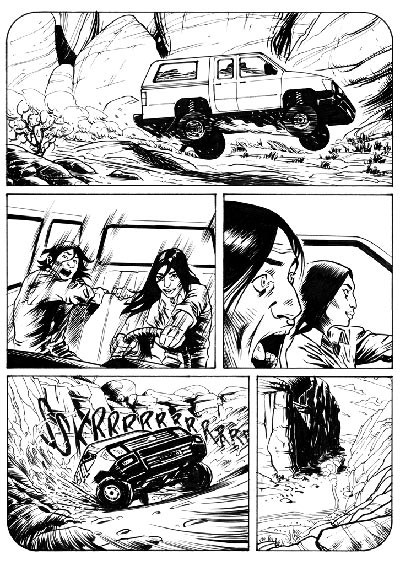 The Secret numero 4 - Tavola 1<br>disegni di Massimiliano Bergamo<br><i>(c) 2011 Giuseppe Di Bernardo & Edizioni Star Comics</i>
