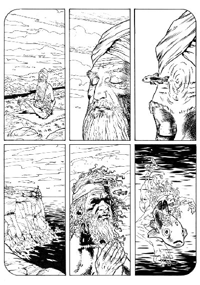 The Secret numero 4 - Tavola 4<br>disegni di Massimiliano Bergamo<br><i>(c) 2011 Giuseppe Di Bernardo & Edizioni Star Comics</i>