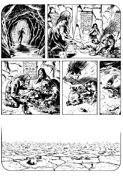 The Secret numero 4 - Tavola 16<br>disegni di Massimiliano Bergamo<br><i>(c) 2011 Giuseppe Di Bernardo & Edizioni Star Comics</i>