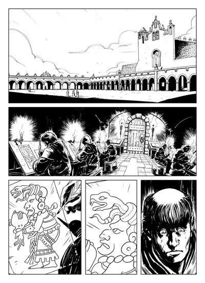 The Secret numero 5 - Tavola 1<br>disegni di Fabrizio Galliccia<br><i>(c) 2011 Giuseppe Di Bernardo & Edizioni Star Comics</i>