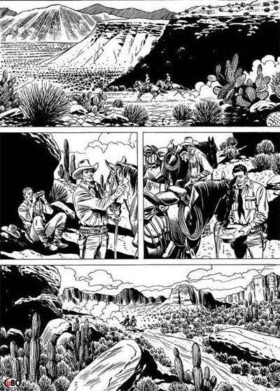 Il West di Rossi<br>Tex 605, pag. 17 - Tavola di Rossano Rossi<br><i>(c) 2011 Sergio Bonelli Editore</i>