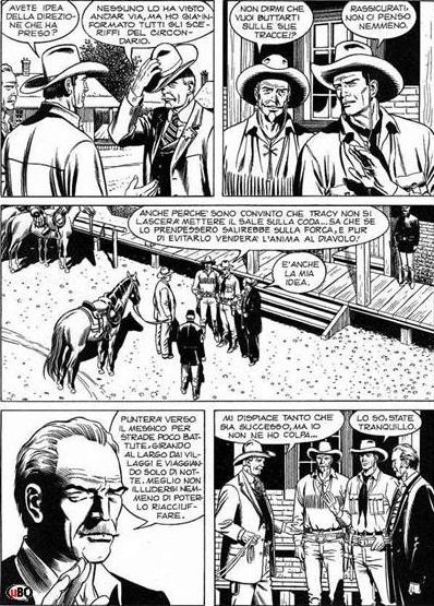 Senza vergogna<br>Tex 605, pag. 104 - Tavola di Rossano Rossi<br><i>(c) 2011 Sergio Bonelli Editore</i>