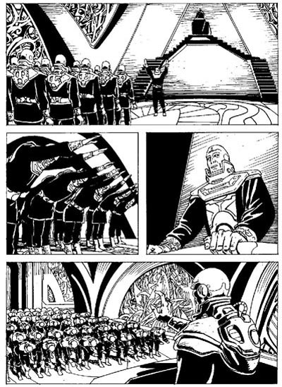 Tavola tratta dal numero 239<br>disegni di Germano Bonazzi<br><i>(c) 2011 Sergio Bonelli Editore</i>