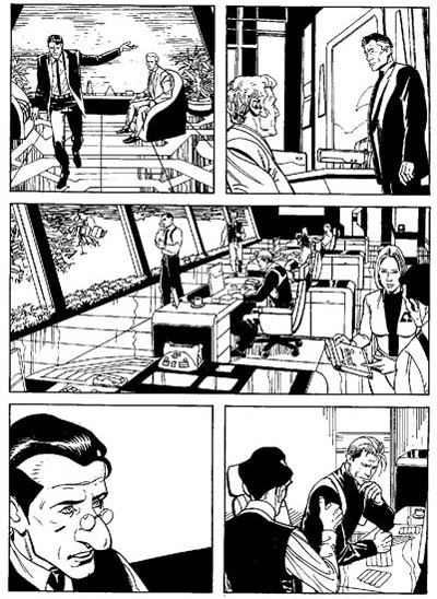 Tavola tratta dal numero 239 Tavola tratta dal numero 239<br>disegni di Germano Bonazzi<br><i>(c) 2011 Sergio Bonelli Editore</i>
