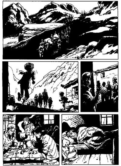 Tavola tratta dall'Albo Maxi numero 7 Tavola tratta dall'Albo Maxi numero 7<br>disegni di Stefano Casini<br><i>(c) 2011 Sergio Bonelli Editore</i>
