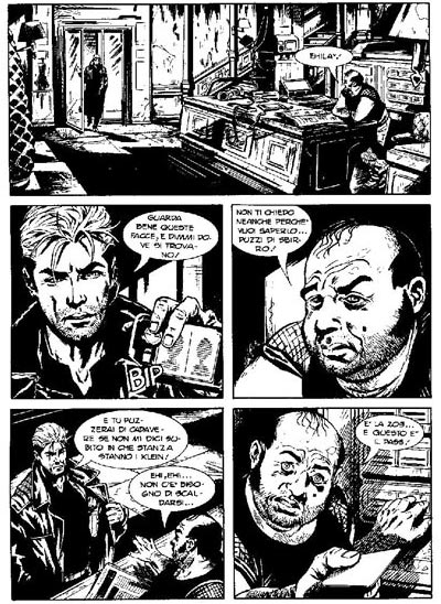 Tavola tratta dall'Albo Maxi numero 7 Tavola tratta dall'Albo Maxi numero 7<br>disegni di Ivan Calcaterra e Oskar<br><i>(c) 2011 Sergio Bonelli Editore</i>