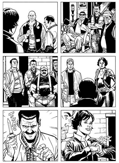 Tavola tratta dall'Albo Color Fest Tavola tratta dall'Albo Color Fest<br>disegni di Germano Bonazzi<br><i>(c) 2011 Sergio Bonelli Editore</i>