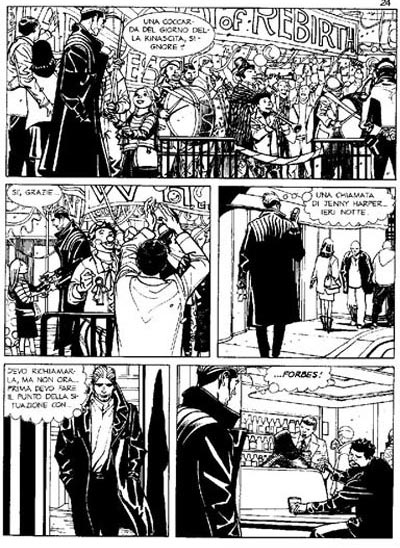 Tavola tratta dall'Albo Color Fest Tavola tratta dall'Albo Color Fest<br>disegni di Nicola Mari<br><i>(c) 2011 Sergio Bonelli Editore</i>