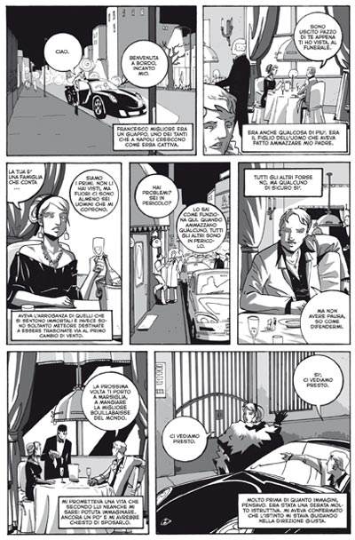 Carriera ciminale di Clelia C. - Tavola 47<br>disegni di Grazia Lobaccaro<br><i>(c) 2011 Black Velvet</i>