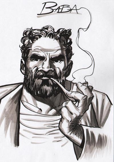 Studio Personaggi: Baba<br>disegni di Fabio Celoni<br><i>(c) 2011 Edizioni Piemme</i>