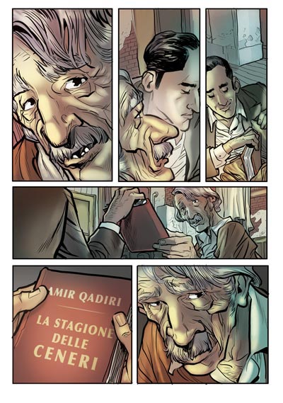 Il Cacciatore di Aquiloni - Tavola 91<br>disegni di Fabio Celoni, colori di Mirka Andolfo<br><i>(c) 2011 Edizioni Piemme</i>