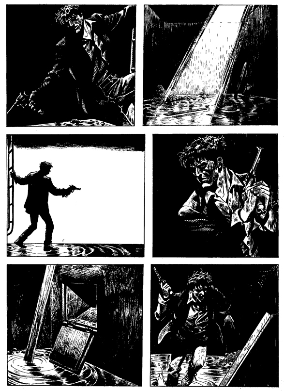 Quando l'ira vince la claustrofobia...<br>p. 27 dell'albo, disegni di Giampiero Casertano<br><i>(c) 2011 Sergio Bonelli Editore</i>
