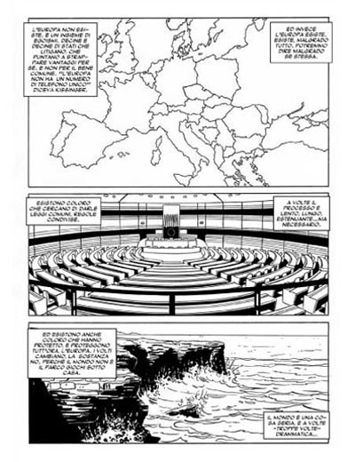 N.O.X. numero 1 - Tavola 3<br>disegni di Matteo Giurlanda<br><i>(c) 2011 Alessandro Bottero & Edizioni Star Comics</i>