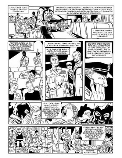 N.O.X. numero 1 - Tavola 5<br>disegni di Matteo Giurlanda<br><i>(c) 2011 Alessandro Bottero & Edizioni Star Comics</i>