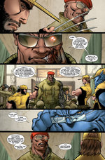 Scambio di opinioni tra gli X-men e Crocodile<br><i>(c) 2011 Panini Comics</i>