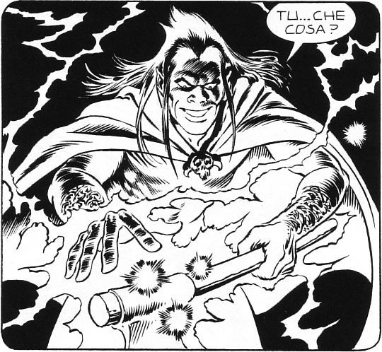 Lo stregone Koontz<br>disegni di Marco Torricelli, Zagor Gigante n.1, pag.68<br><i>(c) 2011 Sergio Bonelli Editore</i>