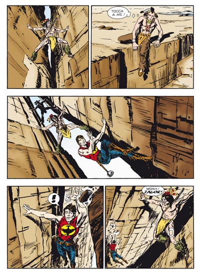 Tavola tratta dal numero 551<br>disegni di Gallieno Ferri<br><i>(c) 2011 Sergio Bonelli Editore</i>