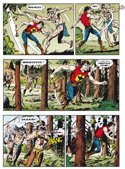 Tavola tratta dal numero 551<br>disegni di Gallieno Ferri<br><i>(c) 2011 Sergio Bonelli Editore</i>
