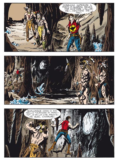 Tavola tratta dal numero 551<br>disegni di Gallieno Ferri<br><i>(c) 2011 Sergio Bonelli Editore</i>