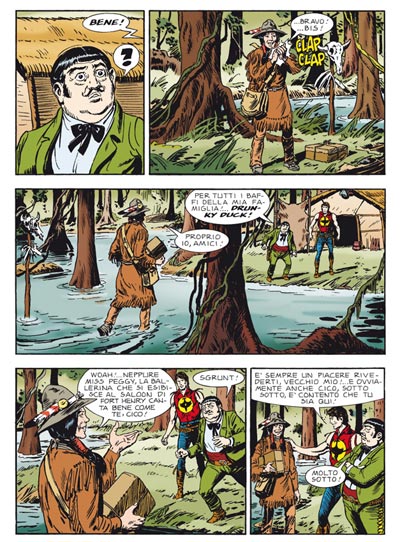 Tavola tratta dal numero 551<br>disegni di Gallieno Ferri<br><i>(c) 2011 Sergio Bonelli Editore</i>