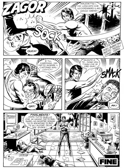 Tavola tratta dallo Speciale RiminiComicx<br>matite di Gianni Sedioli, chine di Marco Verni<br><i>(c) 2011 Cartoon Club & Sergio Bonelli Editore</i>