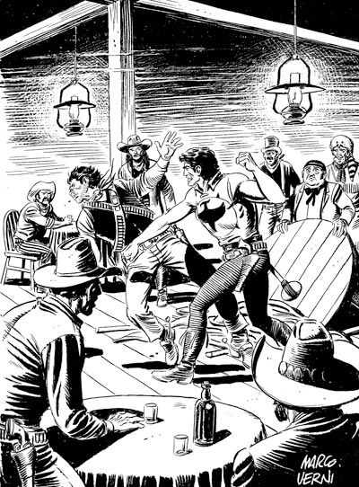 Illustrazione tratta dal romanzo di Zagor<br>disegno di Marco Verni<br><i>(c) 2011 Sergio Bonelli Editore</i>