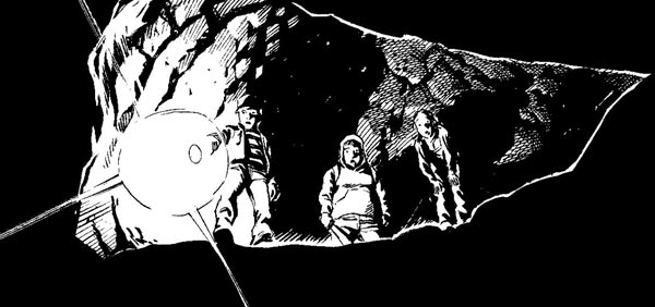 Vignetta tratta dal romanzo a fumetti Stria Vignetta tratta dal romanzo a fumetti Stria<br>disegni di Luigi Simeoni<br><i>(c) 2011 Sergio Bonelli Editore</i>